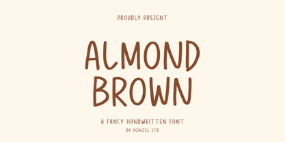 Almond Brown Font Poster 1