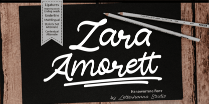 Zara Amorett Font Poster 1