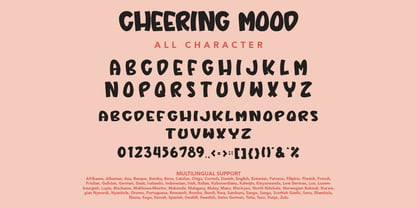 Cheering Mood Font Poster 8