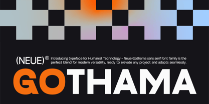 Neue Gothama Font Poster 10