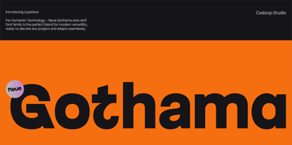 Neue Gothama Font Poster 1