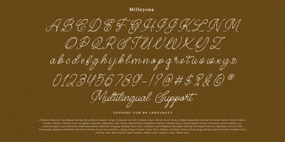 Milleyona Font Poster 7