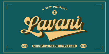 Lavani Script Font Poster 1