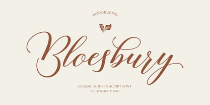 Bloesbury Font Poster 1