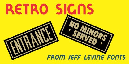 Retro Signs JNL Font Poster 1