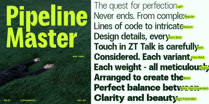 ZT Talk Font Poster 3