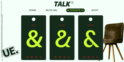 ZT Talk Font Poster 5