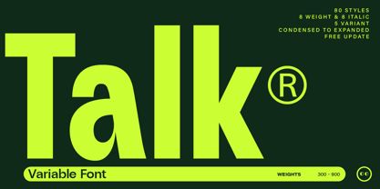 ZT Talk Font Poster 1