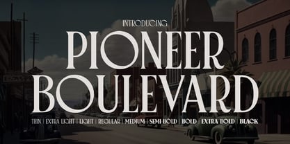 Pioneer Boulevard Font Poster 1