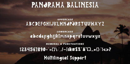 Panorama Balinesia Font Poster 6