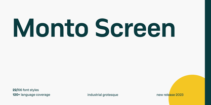 Monto Screen Font Poster 1