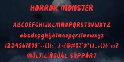 Horror Monster Font Poster 5
