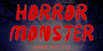 Horror Monster Font Poster 1
