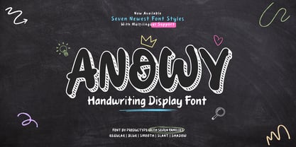 Anowy Font Poster 1