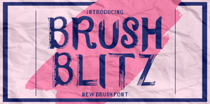 Brush Blitz Font Poster 1