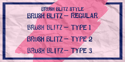 Brush Blitz Font Poster 10