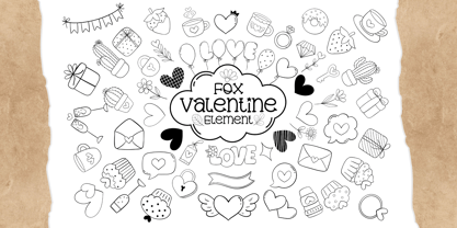 Fox Valentine Font Poster 1
