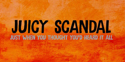 Juicy Scandal Font Poster 1