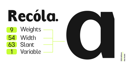 Recola Font Poster 4