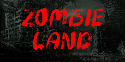 Zombie Predator Font Poster 2