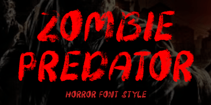 Zombie Predator Font Poster 1
