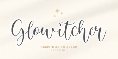 Glowitcher Font Poster 1