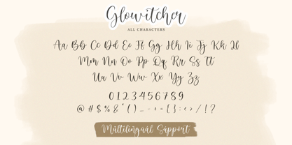 Glowitcher Font Poster 6