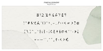 Marcalligraphy Font Poster 9