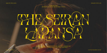 The Seiran Lapansa Font Poster 1