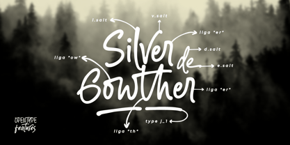 Silver Gowther Font Poster 9