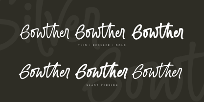 Silver Gowther Font Poster 2