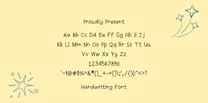 Beterugiusu Font Poster 2