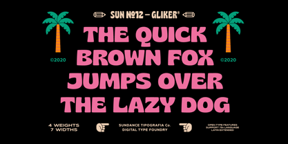 Gliker Font Poster 2