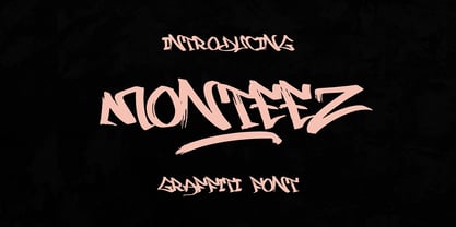 Monteez Graffiti Font Poster 1