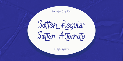 Sotten Font Poster 3