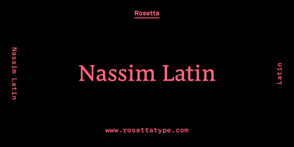 Nassim Latin Font Poster 1