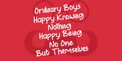 Ordinary Boys Font Poster 2
