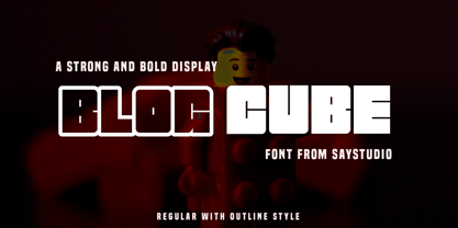 Blog Cube Font Poster 1