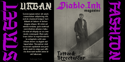 Subrage Font Poster 13