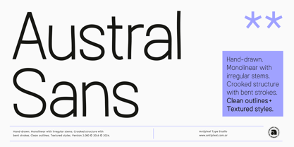 Austral Sans Font Poster 1