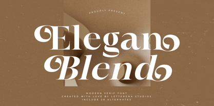 Elegan Blend Font Poster 1