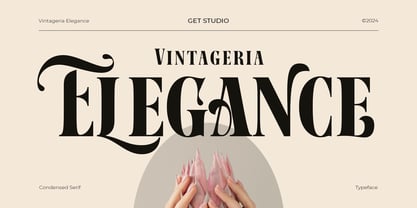 Vintageria Elegance Font Poster 1