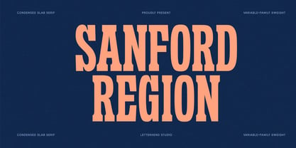 Sanford Region Font Poster 1