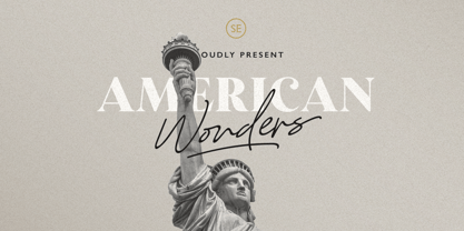 American Wonders Font Poster 1