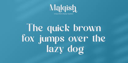 Malqish Font Poster 2