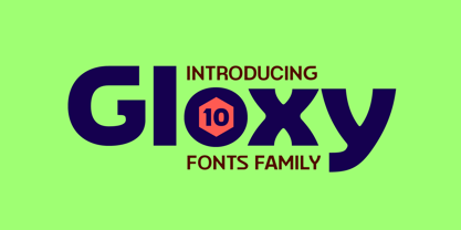 Gloxy Font Poster 1