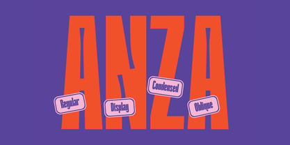 Anza Font Poster 1