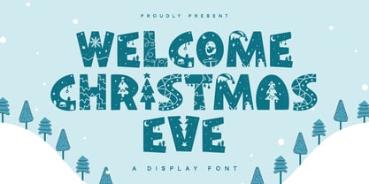 Welcome Christmas Eve Font Poster 1