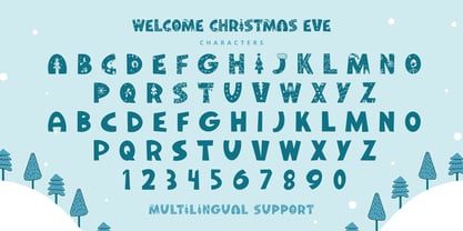 Welcome Christmas Eve Font Poster 10