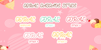 Coral Cascade Font Poster 10